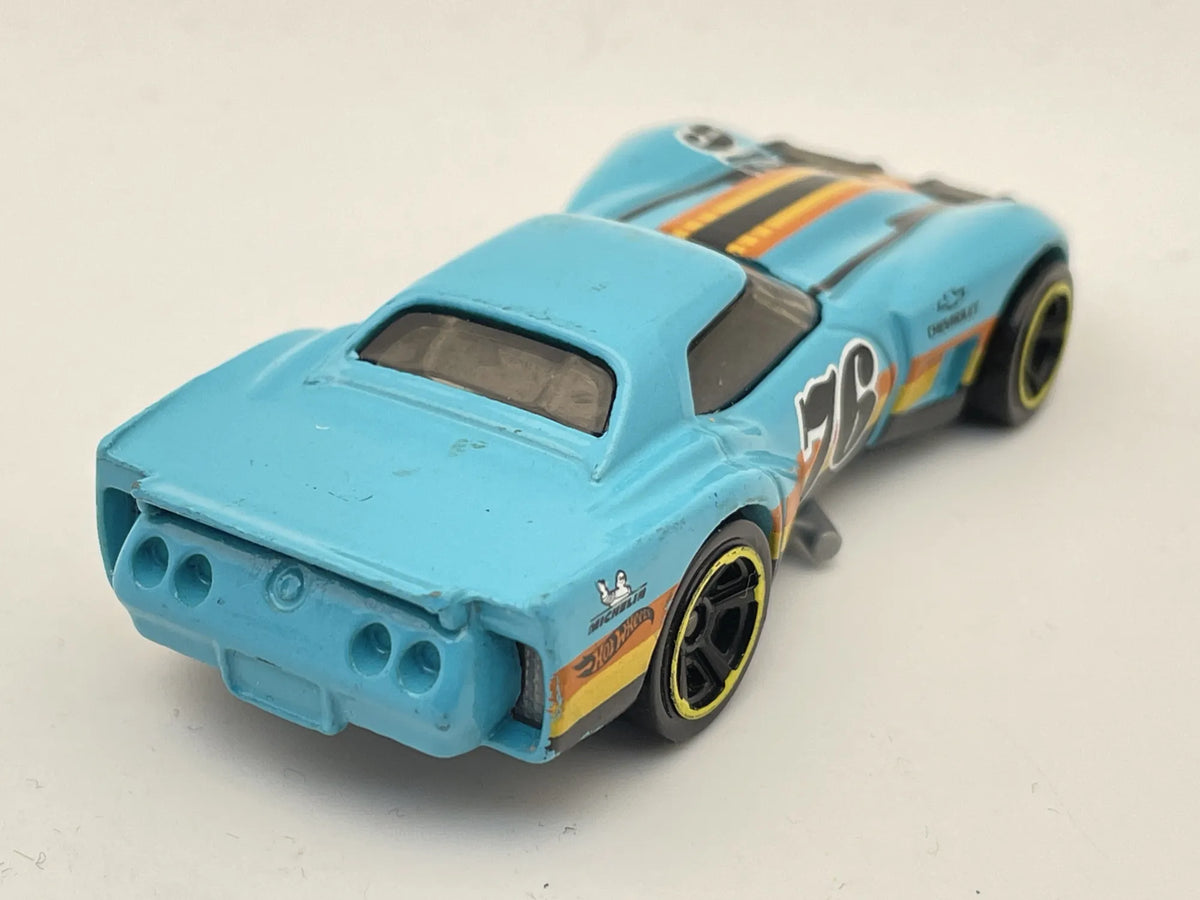 CHEVROLET CORVETTE, Hot Wheels 2012, Die cast W8304, Turkus. 1:64, Resoraki – zdjęcie 2