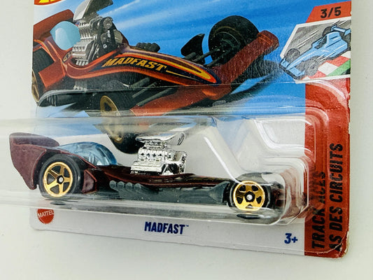 Madfast Hot Wheels 2025 TRACK ACES 1:64 Dragster Blister Bordowy – zdjęcie 2