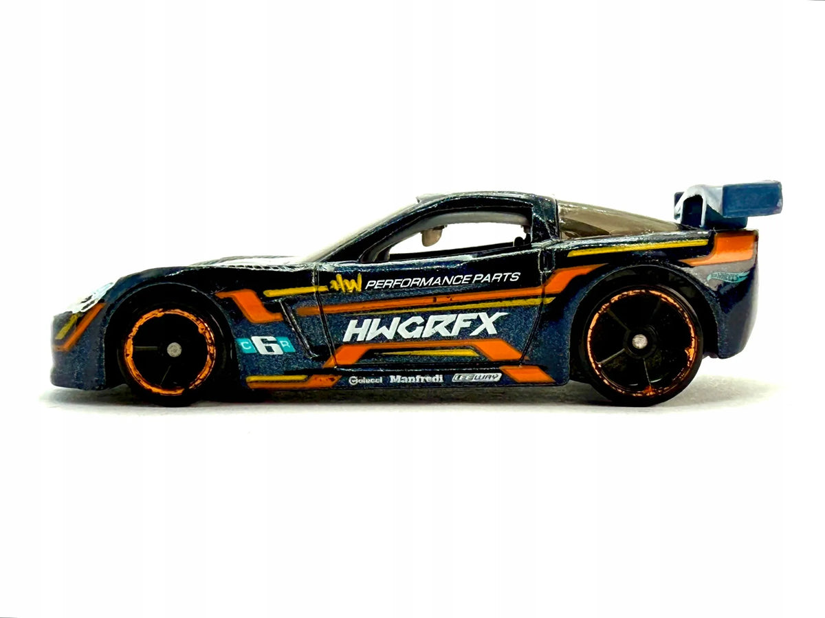 Corvette C6.R Mainline Hot Wheels Niebieski 1:64 – zdjęcie 2