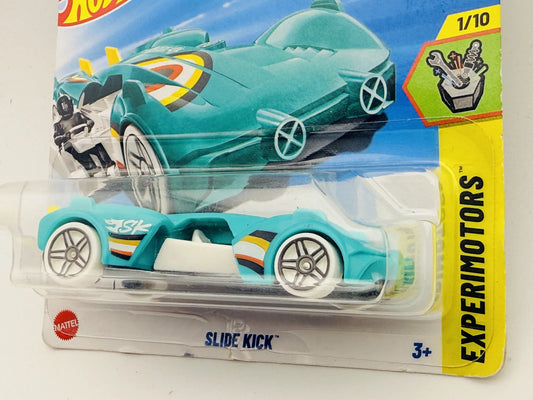 Slide Kick Hot Wheels 2025 Experimentators 1:64 Blister Turkusowy – zdjęcie 2
