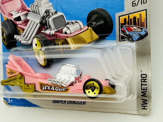 Diaper Dragger Hot Wheels 2020 Fast & Furious 1:64 Dragster It's A Girl! – zdjęcie 2