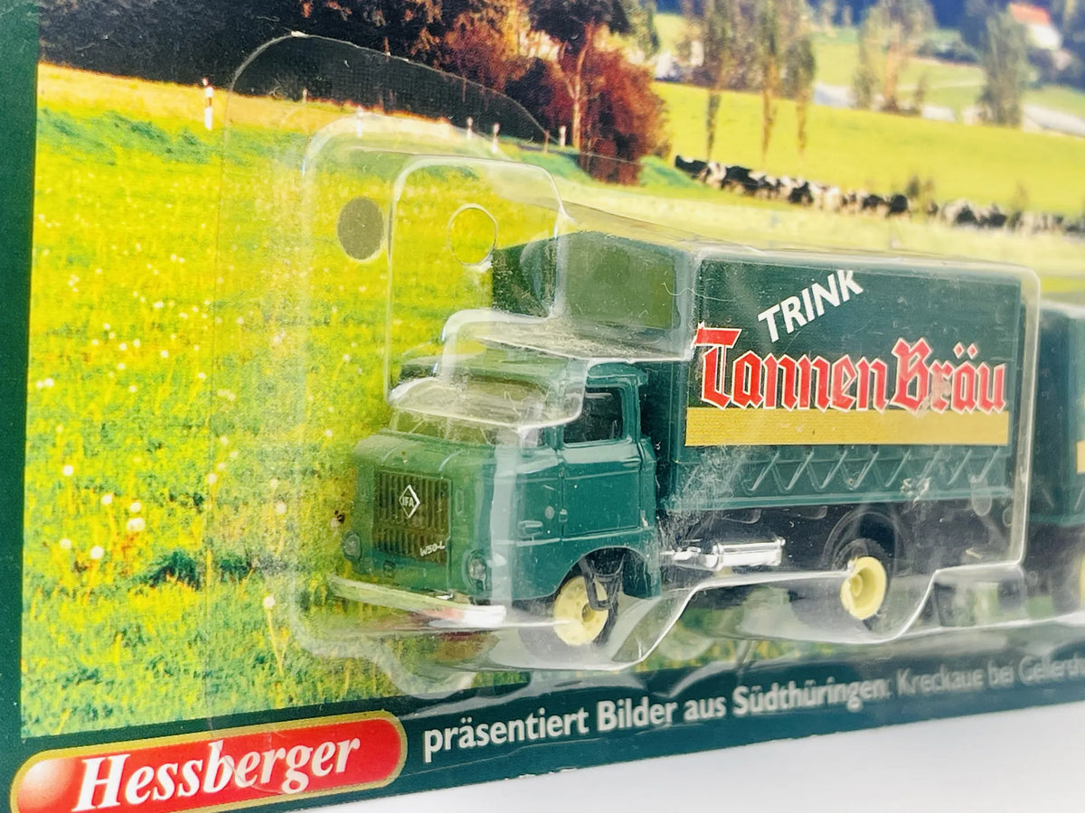 IFA W50L TRUCK Grell 1:87 Ciężarówka Promocyjna TannenBräu Blister Zielony – zdjęcie 2