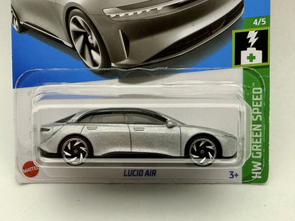 Lucid Air HW Green Speed Hot Wheels 2021 Srebrny 1:64 – zdjęcie 2