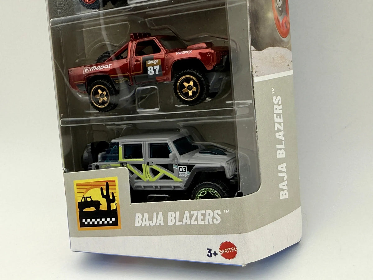 5 PAK BAJA BLAZERS, 5 Pack Hot Wheels 2024, Die cast JBJ82, 1:64, Resoraki – zdjęcie 2