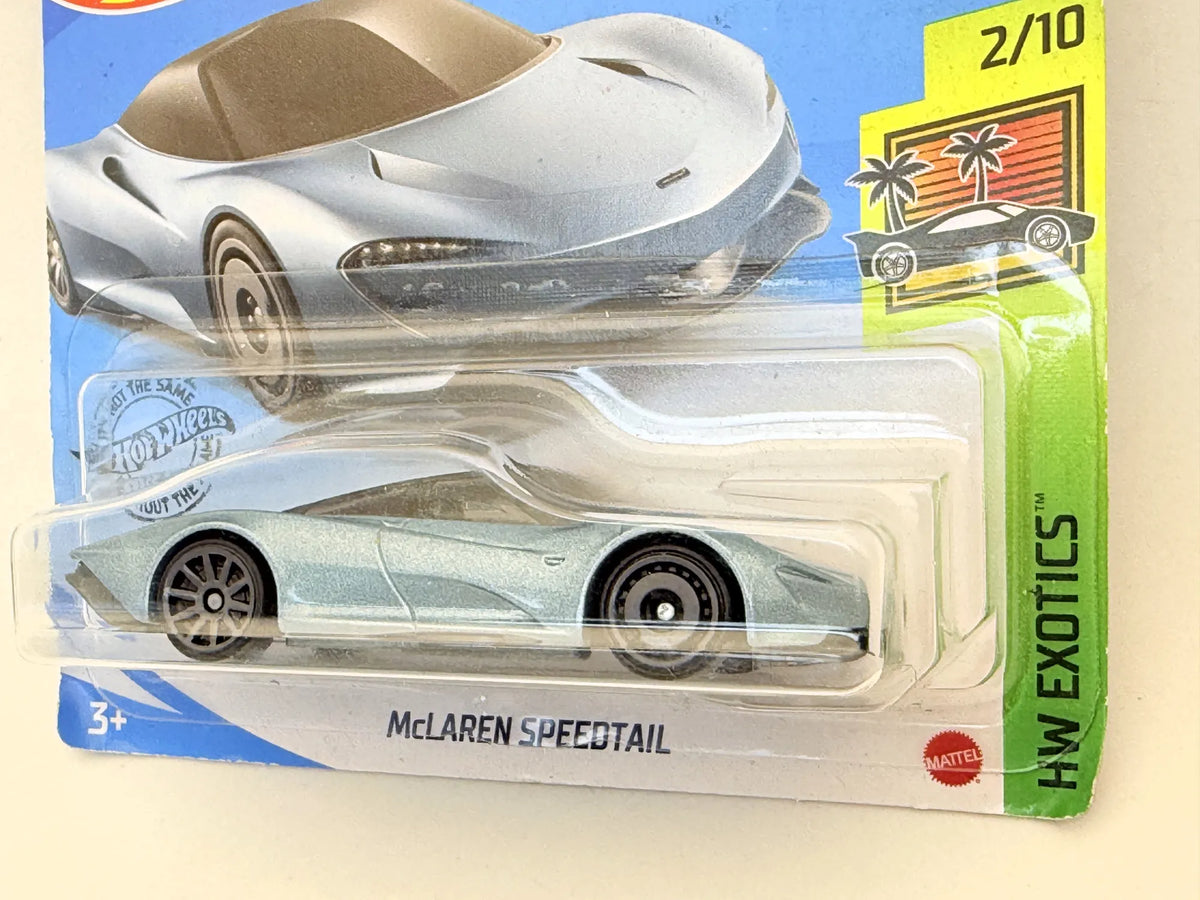MCLAREN SPEEDTAIL HW EXOTICS Hot Wheels 2020 Błękitny 1:64 – zdjęcie 2