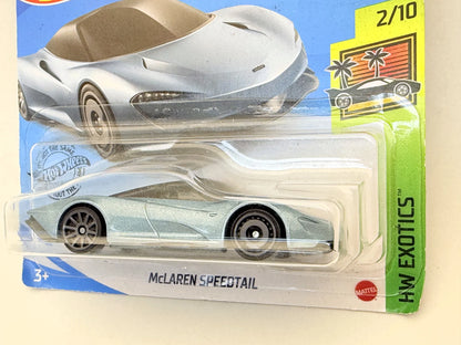 MCLAREN SPEEDTAIL HW EXOTICS Hot Wheels 2020 Błękitny 1:64 – zdjęcie 2