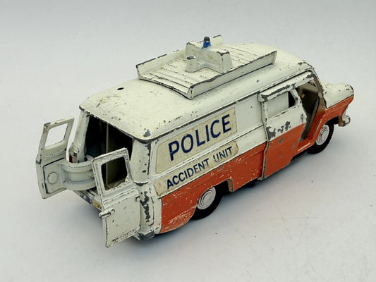 Ford Transit Van Police Policja Dinky Toys '70 Biały 1:43 Made in England – zdjęcie 2