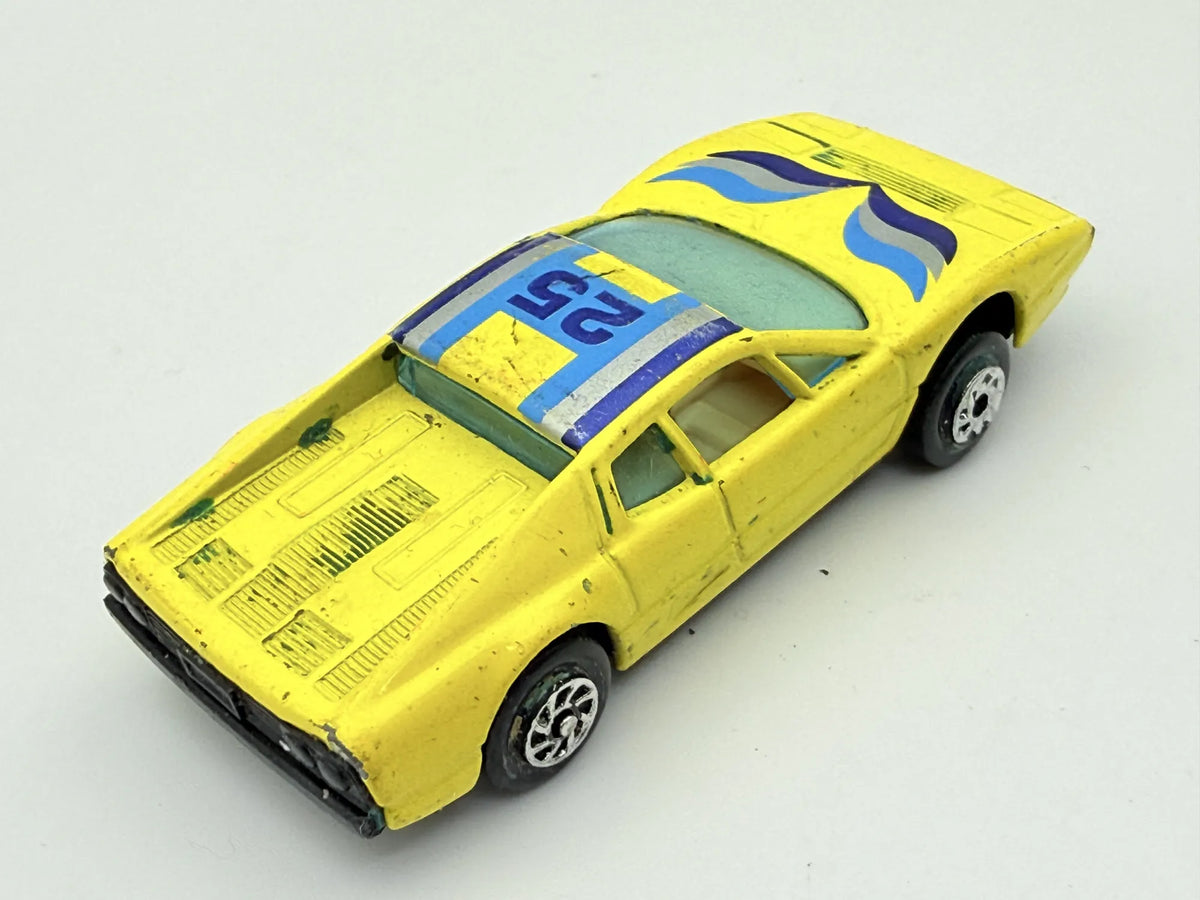 Jak Ferrari 512 S z lat 70-tych, Vintage Model Die cast Żółty 1:64 Resoraki – zdjęcie 2