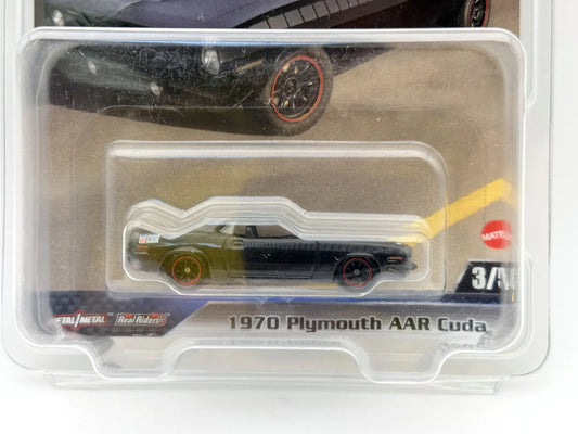 1970 PLYMOUTH AAR CUDA Fast & Furious Hot Wheels 2023 Czarny 1:64 Protektor – zdjęcie 2