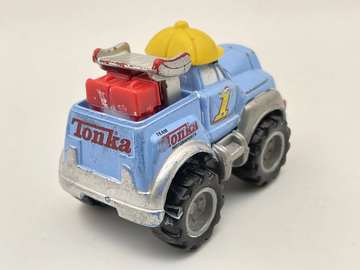 Pullback Chuck, Chuck & Friend, Tonka - Hasbro - Maisto 2000 Niebieski 1:64 – zdjęcie 2