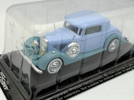 PANHARD 6CS FAUX CABRIOLET Legendarne Samochody AmerCom Błękitny 1:43 – zdjęcie 2