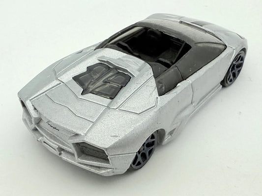 Lamborghini Reventón Roadster Hot Wheels 2010 Srebrny 1:64 – zdjęcie 2