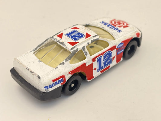 #12 Square Nascar Stock Car Rar, Vintage Unbranded Die cast 8106 Biały 1:64 – zdjęcie 2