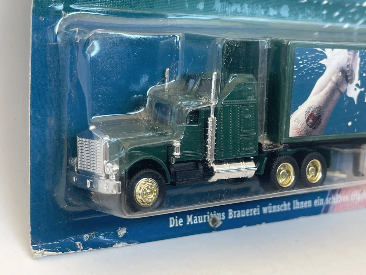 Peterbilt Truck Hümmer 1:87 Ciężarówka Promocyjna Blister Zielony Geshenkt – zdjęcie 2