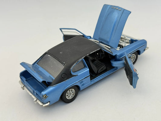 1969 FORD CAPRI Dinky Toys '70 Niebieski 1:24 Made in England – zdjęcie 2