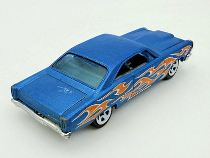 66 Ford Fairlane Gt Hot Wheels Niebieski 1:64 – zdjęcie 2