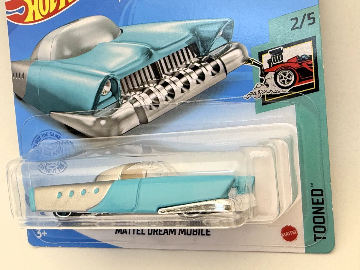 MATTEL DREAM MOBILE Tooned Hot Wheels 2021 Błękitny 1:64 – zdjęcie 2