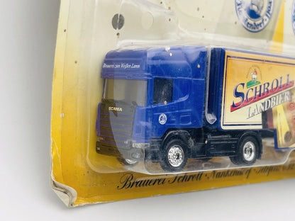 Scania Grell 1:87 Ciężarówka Promocyjna SCHROLL LANDBIER Blister Niebieski – zdjęcie 2