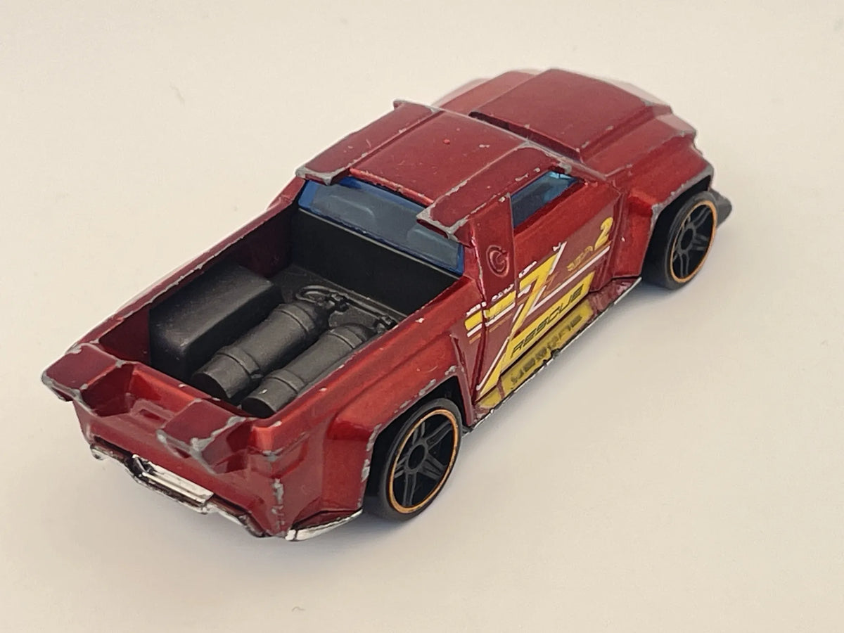SOLID MUSCLE, RESCUE, Hot Wheels 2017, Die cast DTX17, Czerwony, 1:64 – zdjęcie 2