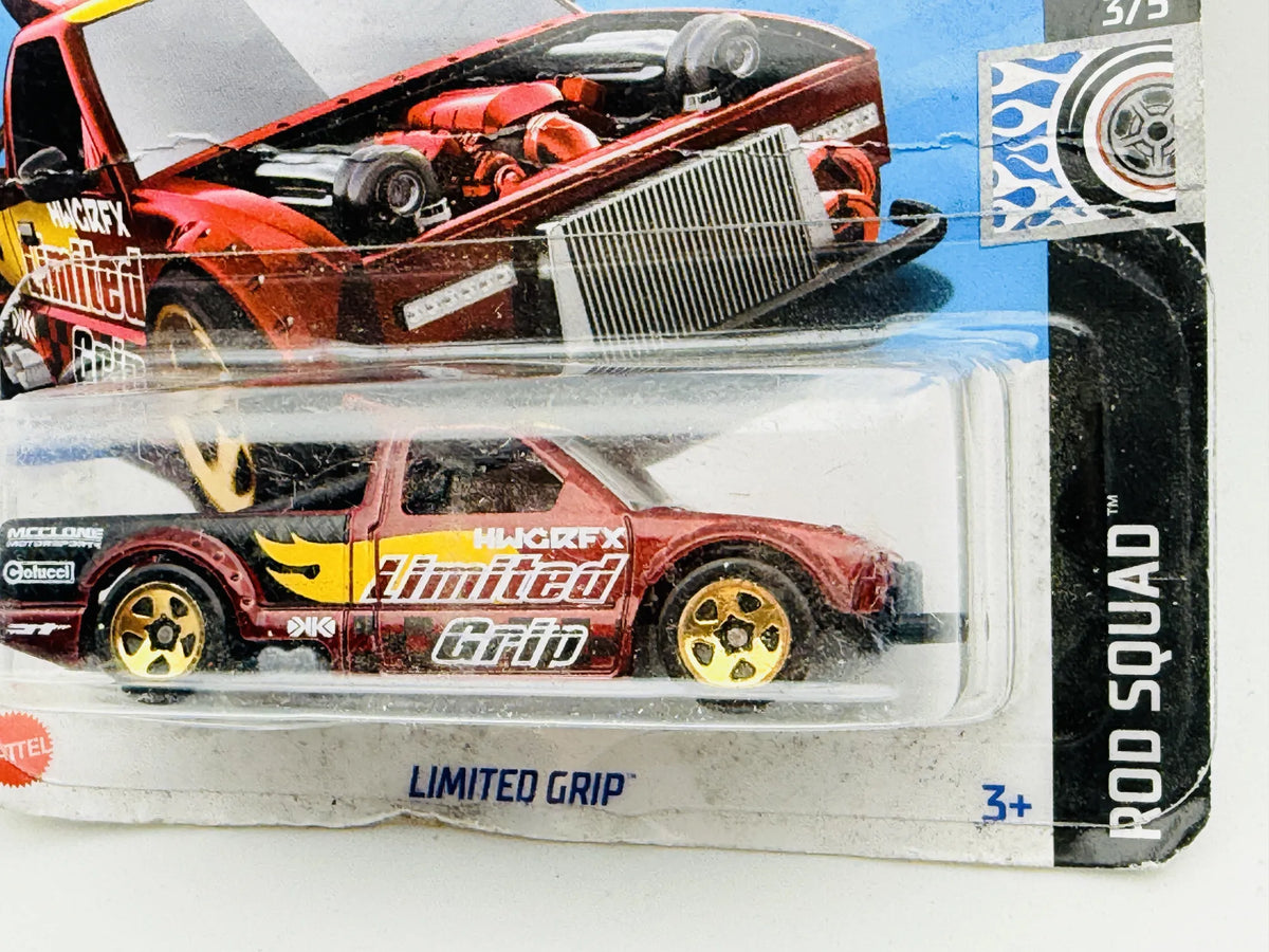 Limited Grip Hot Wheels 2024 Rod Squad 1:64 Blister Czerwony – zdjęcie 2