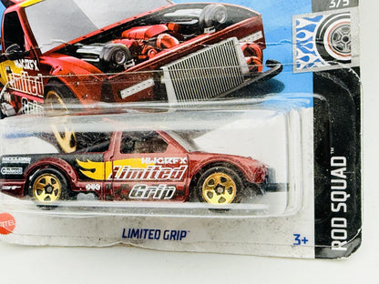 Limited Grip Hot Wheels 2024 Rod Squad 1:64 Blister Czerwony – zdjęcie 2