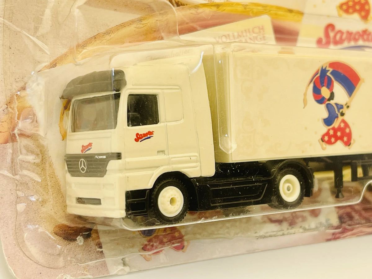 Mercedes Actros Grell 1:87 Ciężarówka Promocyjna Sarotti Blister Biały – zdjęcie 2