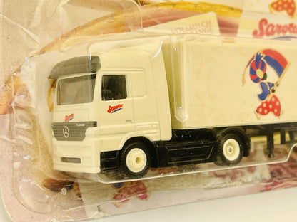 Mercedes Actros Grell 1:87 Ciężarówka Promocyjna Sarotti Blister Biały – zdjęcie 2