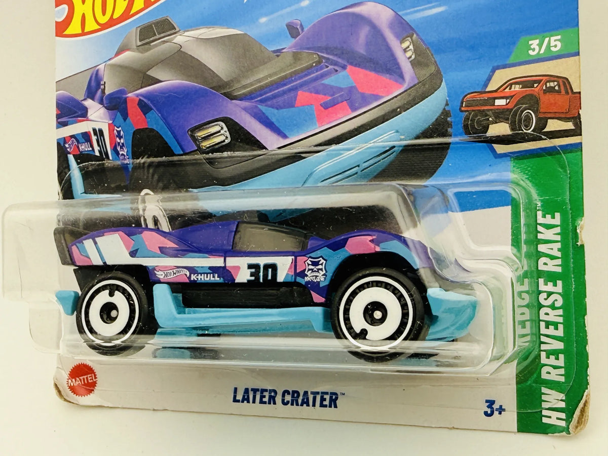 Later Crater Hot Wheels 2025 Hw Reverse Rake 1:64 30 Blister Czarny – zdjęcie 2