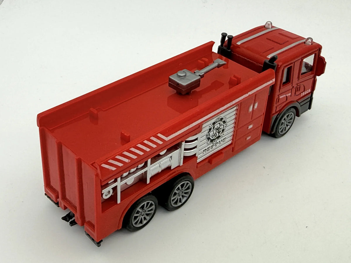 FIRE DEPT TRUCK (STRAŻ POŻARNA), Die cast, Czerwony, 1:43, Resoraki – zdjęcie 2