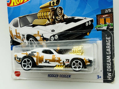 Rodger Dodger Hot Wheels 2023 HW Dream Garage 1:64 73 Blister Biały – zdjęcie 2