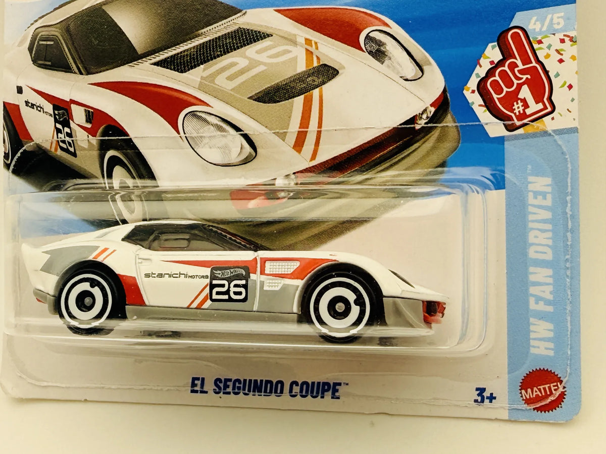 El Segundo Coupe Hot Wheels 2026 Hw Fan Driven 1:64 26 Blister Biały – zdjęcie 2