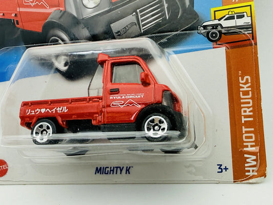 Mighty K Hot Wheels 2021 HW Hot Trucks 1:64 Pickup Blister Czerwony – zdjęcie 2