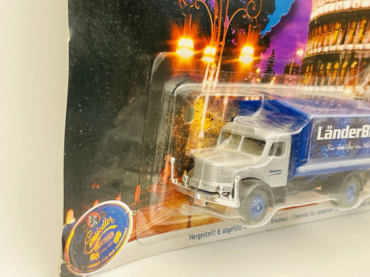 Oldtimer Classic Truck Grell 2003 1:87 Italien LänderBier Blister Reklama – zdjęcie 2