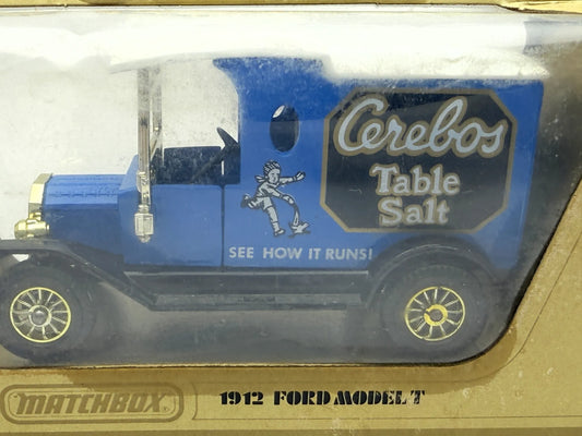 1912 FORD MODEL T Matchbox 1978 1:35 Made in England Cerebos Table Salt – zdjęcie 2
