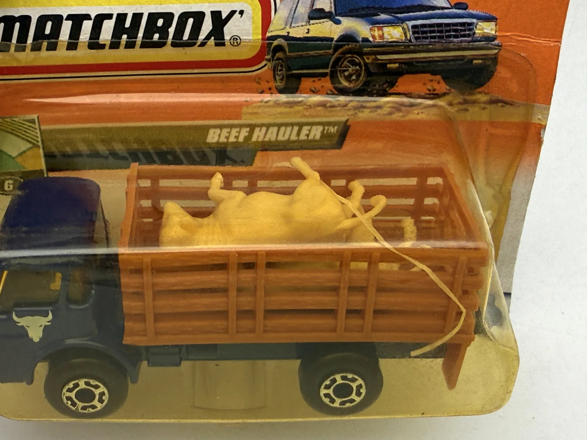 Ciężarówka BEEF HAULER Mainline Matchbox 1999 Niebieski 1:64 – zdjęcie 2