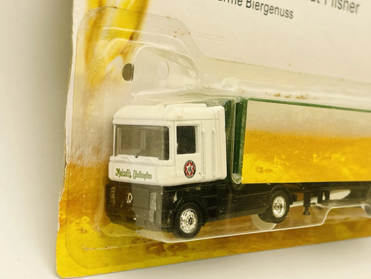 MAN F90 Grell 1:87 Ciężarówka Promocyjna Bielefelder Pilsener Blister Żółty – zdjęcie 2