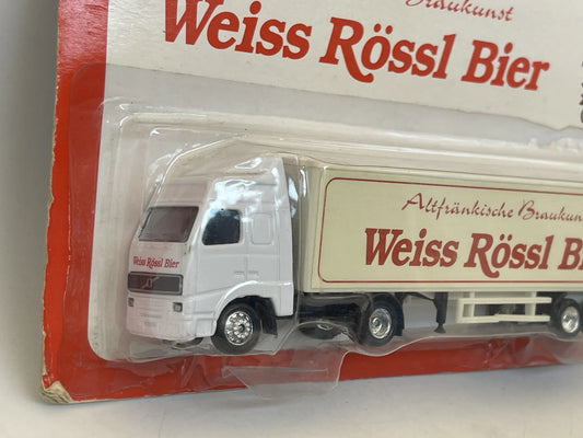 Volvo Eurosun 1:87 Ciężarówka Promocyjna Weiss Rössl Bier Blister Biały – zdjęcie 2