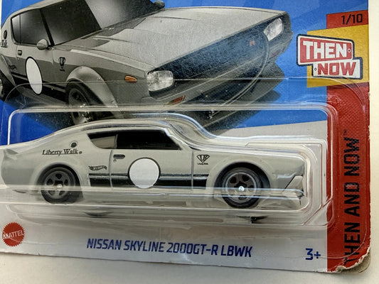 NISSAN SKYLINE 2000GT-R LBWK Then And Now Hot Wheels 2024 Szary 1:64 – zdjęcie 2