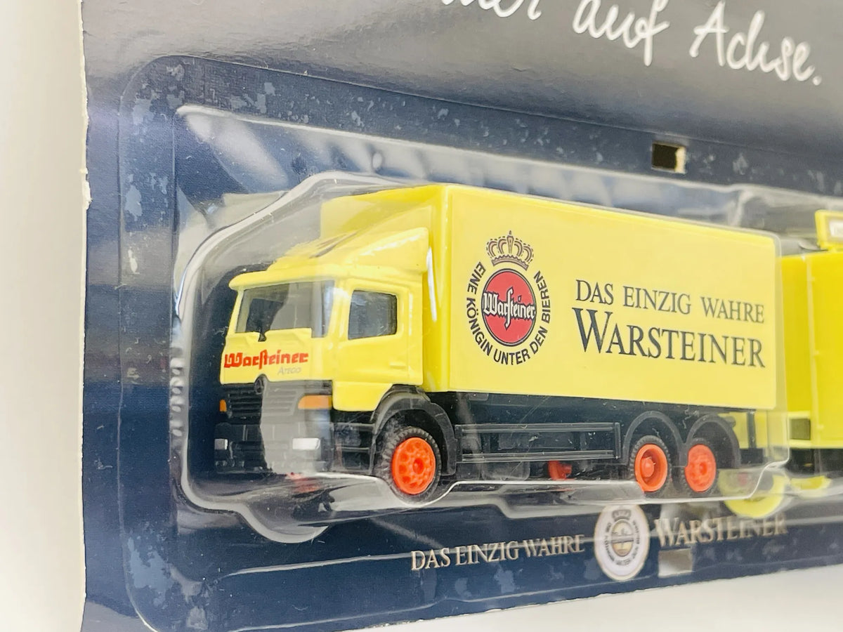 Mb-Atego Grell 1:87 Ciężarówka Promocyjna WARSTEINER Blister Żółty – zdjęcie 2