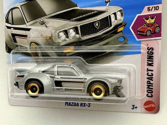 MAZDA RX-3 Compact Kings Hot Wheels 2026 Srebrny 1:64 – zdjęcie 2