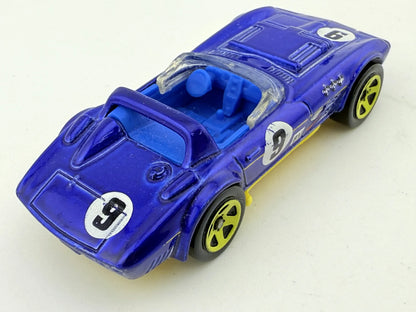 Corvette Hot Wheels Niebieski 1:64 Made in Malysh – zdjęcie 2