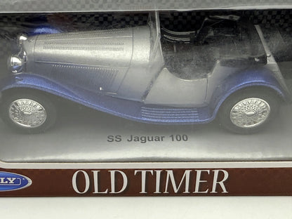 SS JAGUAR 100 Old Timer Welly Niebieski 1:31 – zdjęcie 2