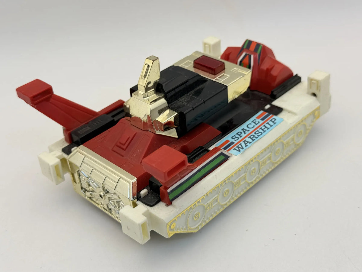 CZOŁG KOSMICZNY SPACE WARSHIP TRANSFORMERS ROBOT ok 1980 Biały 1:43 – zdjęcie 2