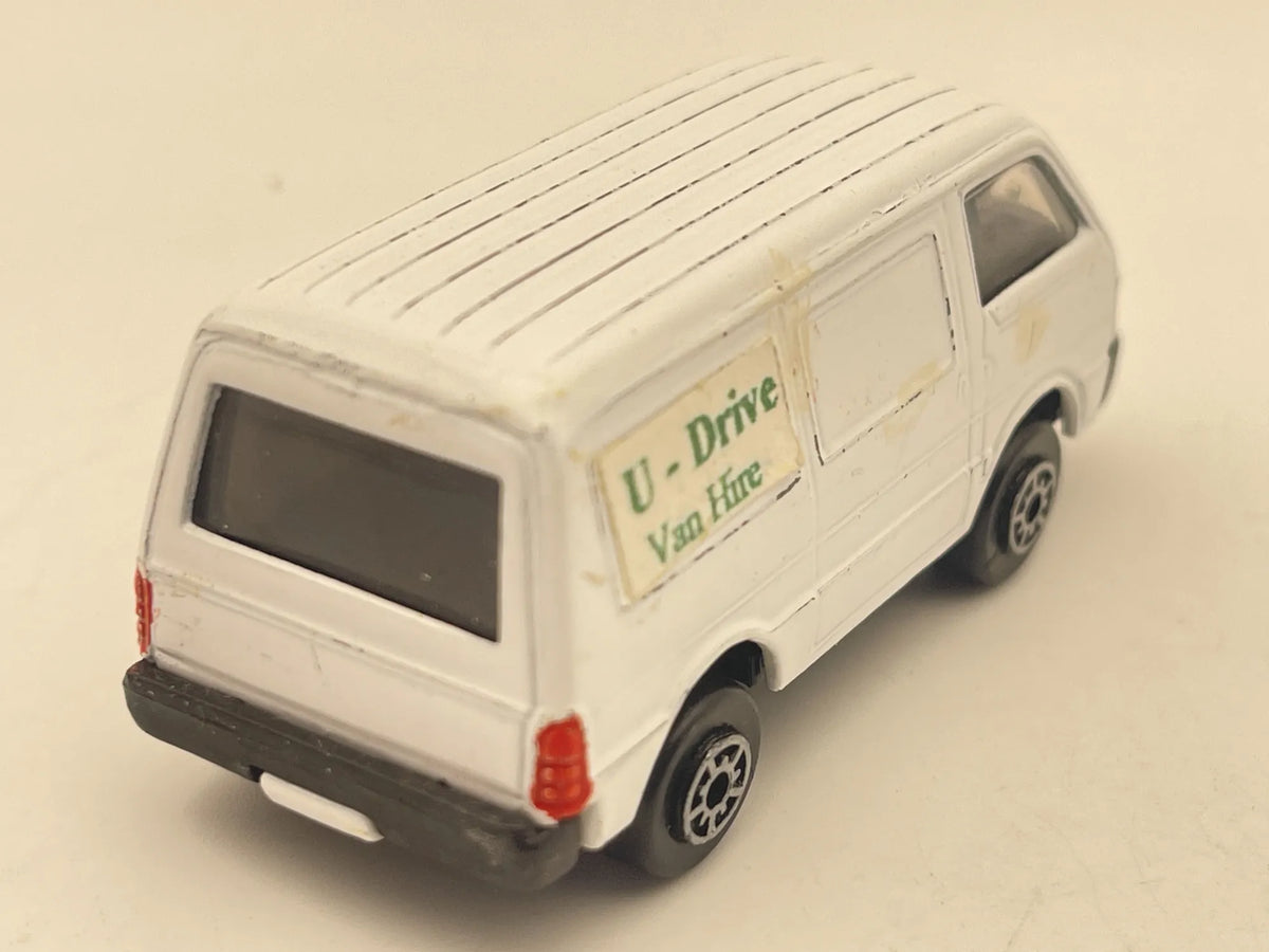 FORD ECONOVAN, Stare Maisto, U-Drive Van Hire, Vintage Die cast, Biały 1:64 – zdjęcie 2