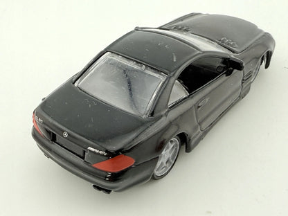 MERCEDES-BENZ SL 55 AMG, Bburago, Resoraki, Die cast 11635, Czarny, 1:64 – zdjęcie 2