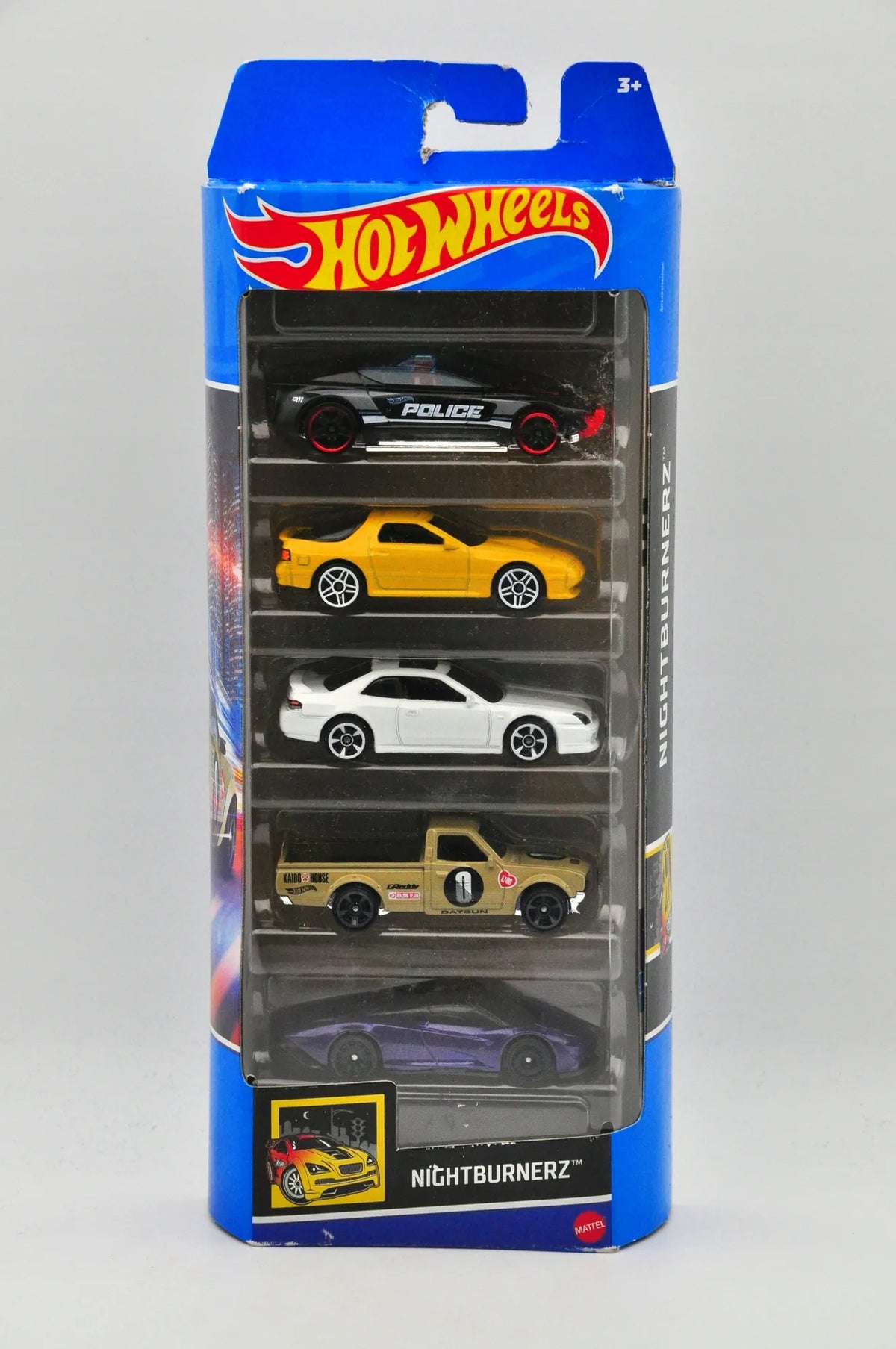 5 PACK HOT WHEELS "NIGHTBURNERZ", Hot Wheels 2022, Resoraki, 5 PAK, 1:64 – zdjęcie 2