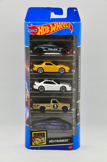 5 PACK HOT WHEELS "NIGHTBURNERZ", Hot Wheels 2022, Resoraki, 5 PAK, 1:64 – zdjęcie 2
