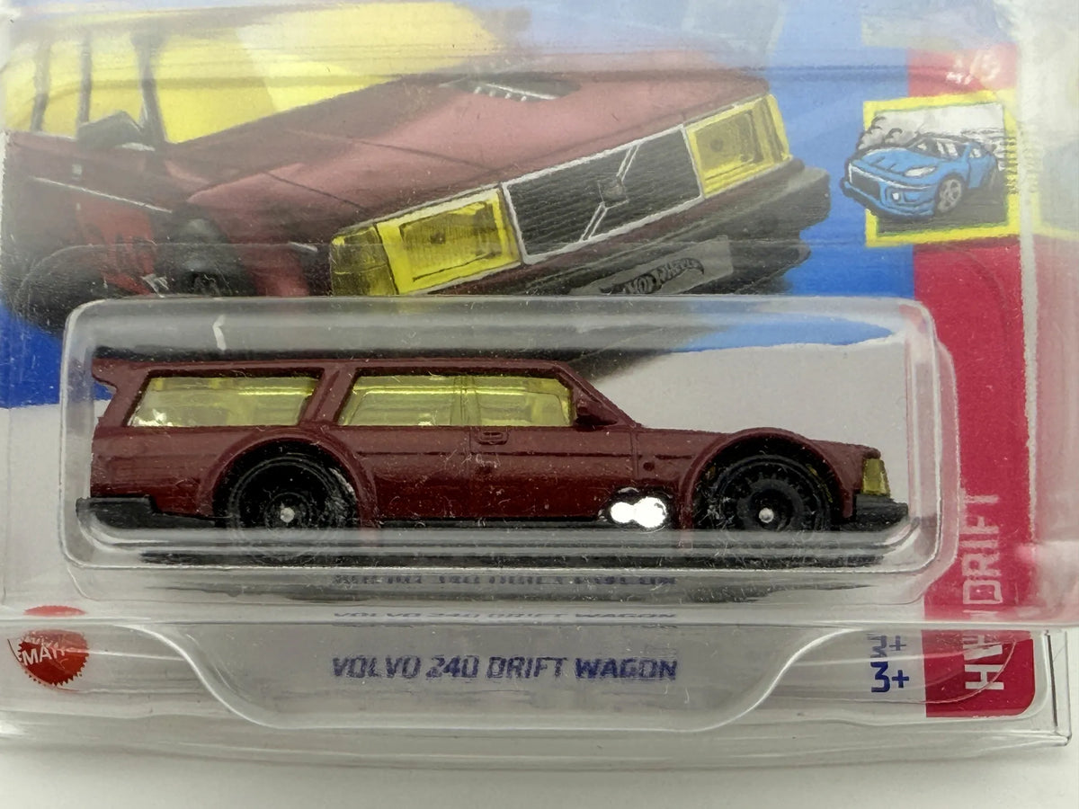 Volvo 240 Drift Wagon HW Drift Hot Wheels 2022 Bordowy 1:64 – zdjęcie 2