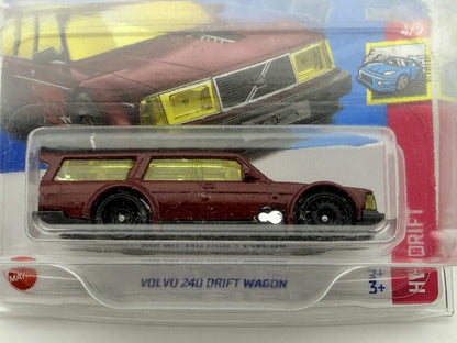 Volvo 240 Drift Wagon HW Drift Hot Wheels 2022 Bordowy 1:64 – zdjęcie 2