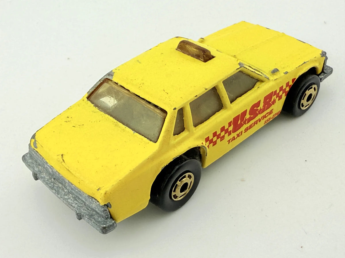 Taxi Service Matchbox Żółty 1:64 Made in England – zdjęcie 2